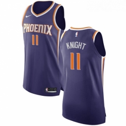 Youth Nike Phoenix Suns 11 Brandon Knight Authentic Purple Road NBA Jersey Icon Edition