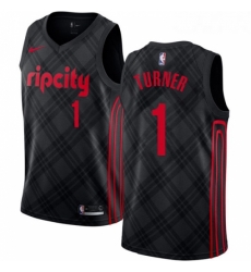 Youth Nike Portland Trail Blazers 1 Evan Turner Swingman Black NBA Jersey City Edition Youth Nike Portland Trail Blazers 1 Evan Turner Swingman Black NBA Jersey City Edition