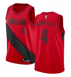 Youth Nike Portland Trail Blazers 4 Moe Harkless Authentic Red Alternate NBA Jersey Statement Edition Youth Nike Portland Trail Blazers 4 Moe Harkless Authentic Red Alternate NBA Jersey Statement Edition