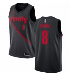 Youth Nike Portland Trail Blazers 8 Al Farouq Aminu Swingman Black NBA Jersey 2018 19 City Edition Youth Nike Portland Trail Blazers 8 Al Farouq Aminu Swingman Black NBA Jersey 2018 19 City Edition