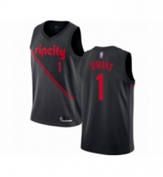 Youth Portland Trail Blazers 1 Anfernee Simons Swingman Black Basketball Jersey 2018 19 City Edition Youth Portland Trail Blazers 1 Anfernee Simons Swingman Black Basketball Jersey 2018 19 City Edition