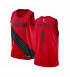 Youth Portland Trail Blazers 1 Anfernee Simons Swingman Red Basketball Jersey Statement Edition Youth Portland Trail Blazers 1 Anfernee Simons Swingman Red Basketball Jersey Statement Edition