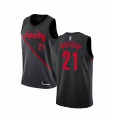 Youth Portland Trail Blazers 21 Hassan Whiteside Swingman Black Basketball Jersey 2018 19 City Edition Youth Portland Trail Blazers 21 Hassan Whiteside Swingman Black Basketball Jersey 2018 19 City Edition