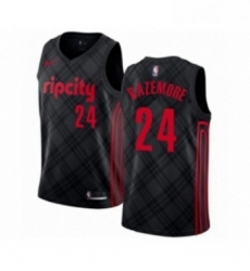 Youth Portland Trail Blazers 24 Kent Bazemore Swingman Black Basketball Jersey City Edition Youth Portland Trail Blazers 24 Kent Bazemore Swingman Black Basketball Jersey City Edition