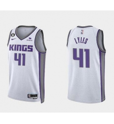 Men Nike Sacramento Kings Trey Lyles #41 White Swingman Stitched NBA Jersey Men Nike Sacramento Kings Trey Lyles #41 White Swingman Stitched NBA Jersey