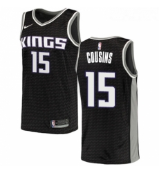 Youth Nike Sacramento Kings 15 DeMarcus Cousins Swingman Black NBA Jersey Statement Edition Youth Nike Sacramento Kings 15 DeMarcus Cousins Swingman Black NBA Jersey Statement Edition
