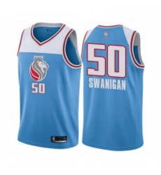 Youth Sacramento Kings 50 Caleb Swanigan Swingman Blue Basketball Jersey City Edition Youth Sacramento Kings 50 Caleb Swanigan Swingman Blue Basketball Jersey City Edition
