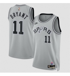 Men San Antonio Spurs  11 Carter Bryant Silver 2026 27 Classic Edition Stitched Basketball Jersey
