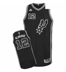 Mens Adidas San Antonio Spurs 12 LaMarcus Aldridge Authentic Black New Road NBA Jersey Mens Adidas San Antonio Spurs 12 LaMarcus Aldridge Authentic Black New Road NBA Jersey