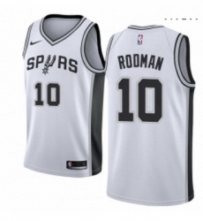 Mens Nike San Antonio Spurs 10 Dennis Rodman Swingman White Home NBA Jersey Association Edition Mens Nike San Antonio Spurs 10 Dennis Rodman Swingman White Home NBA Jersey Association Edition