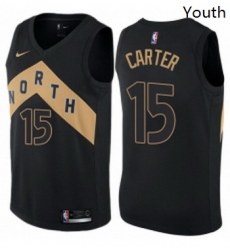 Youth Nike Toronto Raptors 15 Vince Carter Swingman Black NBA Jersey City Edition Youth Nike Toronto Raptors 15 Vince Carter Swingman Black NBA Jersey City Edition