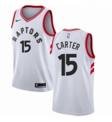 Youth Nike Toronto Raptors 15 Vince Carter Swingman White NBA Jersey Association Edition Youth Nike Toronto Raptors 15 Vince Carter Swingman White NBA Jersey Association Edition