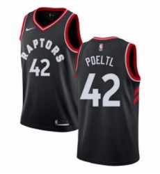 Youth Nike Toronto Raptors 42 Jakob Poeltl Authentic Black Alternate NBA Jersey Statement Edition Youth Nike Toronto Raptors 42 Jakob Poeltl Authentic Black Alternate NBA Jersey Statement Edition