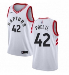 Youth Nike Toronto Raptors 42 Jakob Poeltl Swingman White NBA Jersey Association Edition Youth Nike Toronto Raptors 42 Jakob Poeltl Swingman White NBA Jersey Association Edition