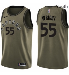 Youth Nike Toronto Raptors 55 Delon Wright Swingman Green Salute to Service NBA Jersey Youth Nike Toronto Raptors 55 Delon Wright Swingman Green Salute to Service NBA Jersey