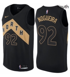 Youth Nike Toronto Raptors 92 Lucas Nogueira Swingman Black NBA Jersey City Edition Youth Nike Toronto Raptors 92 Lucas Nogueira Swingman Black NBA Jersey City Edition