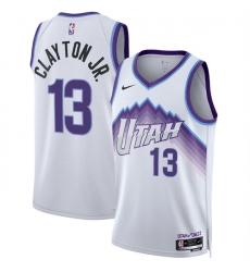 Men Utah Jazz 13 Walter Clayton Jr White 2025 Association Edition Stitched Basketball Jersey Men Utah Jazz 13 Walter Clayton Jr White 2025 Association Edition Stitched Basketball Jersey