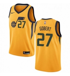 Womens Nike Utah Jazz 27 Rudy Gobert Authentic Gold NBA Jersey Statement Edition Womens Nike Utah Jazz 27 Rudy Gobert Authentic Gold NBA Jersey Statement Edition
