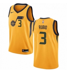 Womens Nike Utah Jazz 3 Ricky Rubio Swingman Gold NBA Jersey Statement Edition Womens Nike Utah Jazz 3 Ricky Rubio Swingman Gold NBA Jersey Statement Edition
