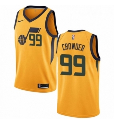 Womens Nike Utah Jazz 99 Jae Crowder Authentic Gold NBA Jersey Statement Edition Womens Nike Utah Jazz 99 Jae Crowder Authentic Gold NBA Jersey Statement Edition