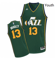 Youth Adidas Utah Jazz 13 Tony Bradley Swingman Green Alternate NBA Jersey Youth Adidas Utah Jazz 13 Tony Bradley Swingman Green Alternate NBA Jersey
