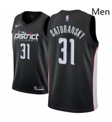 Men NBA 2018 19 Washington Wizards 31 Tomas Satoransky City Edition Black Jersey Men NBA 2018 19 Washington Wizards 31 Tomas Satoransky City Edition Black Jersey