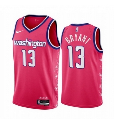 Men Washington Wizards 13 Thomas Bryant 2022 23 Pink Cherry Blossom City Edition Limited Stitched Basketball Jersey Men Washington Wizards 13 Thomas Bryant 2022 23 Pink Cherry Blossom City Edition Limited Stitched Basketball Jersey