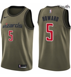 Youth Nike Washington Wizards 5 Juwan Howard Swingman Green Salute to Service NBA Jersey Youth Nike Washington Wizards 5 Juwan Howard Swingman Green Salute to Service NBA Jersey