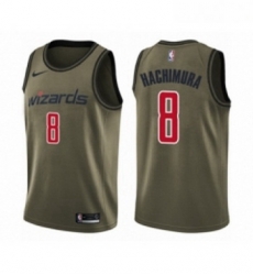 Youth Washington Wizards 8 Rui Hachimura Swingman Green Salute to Service Basketball Jersey Youth Washington Wizards 8 Rui Hachimura Swingman Green Salute to Service Basketball Jersey