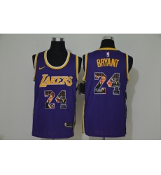 Lakers 24 Kobe Bryant Purple Fashion Swingman Jersey Lakers 24 Kobe Bryant Purple Fashion Swingman Jersey