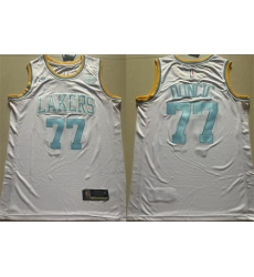 Men Los Angeles Lakers 77 Luka Doncic White 2025 Classic Edition Stitched Basketball Jersey Men Los Angeles Lakers 77 Luka Doncic White 2025 Classic Edition Stitched Basketball Jersey