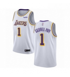 Mens Los Angeles Lakers 1 Kentavious Caldwell Pope Authentic White Basketball Jerseys Association Edition Mens Los Angeles Lakers 1 Kentavious Caldwell Pope Authentic White Basketball Jerseys Association Edition