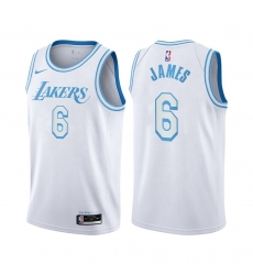 Women Nike Los Angeles Lakers 6 LeBron James White Women NBA Swingman 2020 21 City Edition Jersey Women Nike Los Angeles Lakers 6 LeBron James White Women NBA Swingman 2020 21 City Edition Jersey