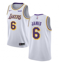 Women Nike Los Angeles Lakers 6 LeBron James White Women NBA Swingman Association Edition Jersey Women Nike Los Angeles Lakers 6 LeBron James White Women NBA Swingman Association Edition Jersey