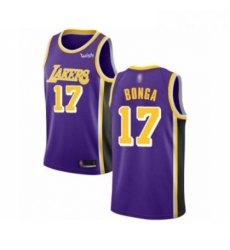 Womens Los Angeles Lakers 17 Isaac Bonga Authentic Purple Basketball Jersey Statement Edition Womens Los Angeles Lakers 17 Isaac Bonga Authentic Purple Basketball Jersey Statement Edition