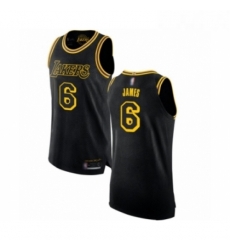 Womens Los Angeles Lakers 6 LeBron James Swingman Black Basketball Jersey City Edition Womens Los Angeles Lakers 6 LeBron James Swingman Black Basketball Jersey City Edition