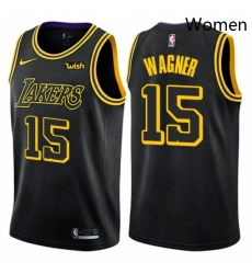 Womens Nike Los Angeles Lakers 15 Moritz Wagner Swingman Black NBA Jersey City Edition Womens Nike Los Angeles Lakers 15 Moritz Wagner Swingman Black NBA Jersey City Edition