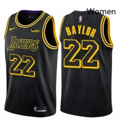 Womens Nike Los Angeles Lakers 22 Elgin Baylor Swingman Black NBA Jersey City Edition Womens Nike Los Angeles Lakers 22 Elgin Baylor Swingman Black NBA Jersey City Edition