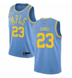 Womens Nike Los Angeles Lakers 23 LeBron James Swingman Blue Hardwood Classics NBA Jersey Womens Nike Los Angeles Lakers 23 LeBron James Swingman Blue Hardwood Classics NBA Jersey
