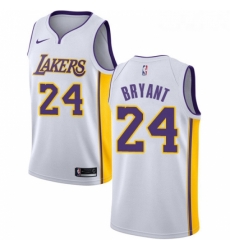 Womens Nike Los Angeles Lakers 24 Kobe Bryant Authentic White NBA Jersey Association Edition Womens Nike Los Angeles Lakers 24 Kobe Bryant Authentic White NBA Jersey Association Edition