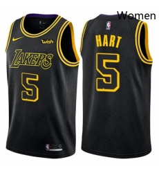 Womens Nike Los Angeles Lakers 5 Josh Hart Swingman Black NBA Jersey City Edition Womens Nike Los Angeles Lakers 5 Josh Hart Swingman Black NBA Jersey City Edition