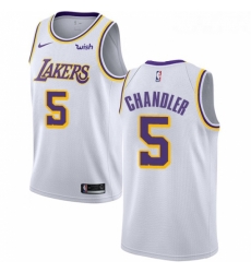 Womens Nike Los Angeles Lakers 5 Tyson Chandler Swingman White NBA Jersey Association Edition Womens Nike Los Angeles Lakers 5 Tyson Chandler Swingman White NBA Jersey Association Edition