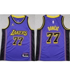 Youth Los Angeles Lakers 77 Luka Doncic Purple 2025 City Edition Stitched Basketball Jersey Youth Los Angeles Lakers 77 Luka Doncic Purple 2025 City Edition Stitched Basketball Jersey
