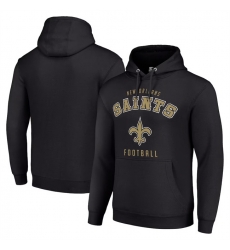Men New Orleans Saints Black Pullover Hoodie