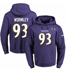 NFL Mens Nike Baltimore Ravens 93 Chris Wormley Purple Name Number Pullover Hoodie NFL Mens Nike Baltimore Ravens 93 Chris Wormley Purple Name Number Pullover Hoodie