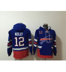 Men Buffalo Bills 12 Jim Kelly Royal Ageless Must Have Lace Up Pullover Hoodie Men Buffalo Bills 12 Jim Kelly Royal Ageless Must Have Lace Up Pullover Hoodie