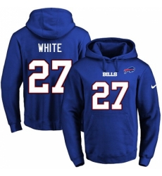 NFL Mens Nike Buffalo Bills 27 TreDavious White Royal Blue Name Number Pullover Hoodie NFL Mens Nike Buffalo Bills 27 TreDavious White Royal Blue Name Number Pullover Hoodie
