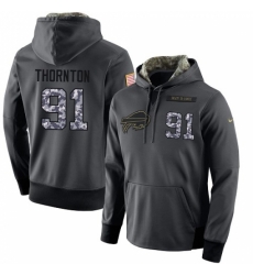 NFL Mens Nike Buffalo Bills 91 Cedric Thornton Stitched Black Anthracite Salute to Service Player Performance Hoodie NFL Mens Nike Buffalo Bills 91 Cedric Thornton Stitched Black Anthracite Salute to Service Player Performance Hoodie