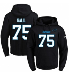 NFL Mens Nike Carolina Panthers 75 Matt Kalil Black Name Number Pullover Hoodie NFL Mens Nike Carolina Panthers 75 Matt Kalil Black Name Number Pullover Hoodie
