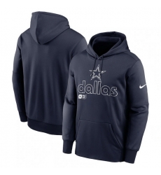 Men Nike Navy Dallas Cowboys Performance Pullover Hoodie Men Nike Navy Dallas Cowboys Performance Pullover Hoodie